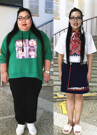 在九游会首页登陆减肥八个月,陈丹娜减139斤